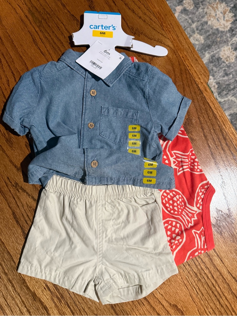 Carter's Blue and White Branded Clothing Tags